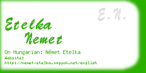 etelka nemet business card