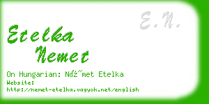 etelka nemet business card